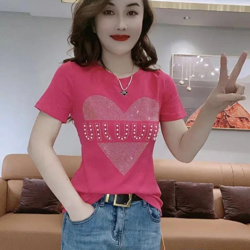 Women s Plus Size Heavy Duty Rhinestone Short Sleeve T-Shirt - Summer Slimming Fashion M
Women s Plus Size Heavy Duty Rhinestone Short Sleeve T-Shirt - Summer Slimming Fashion M