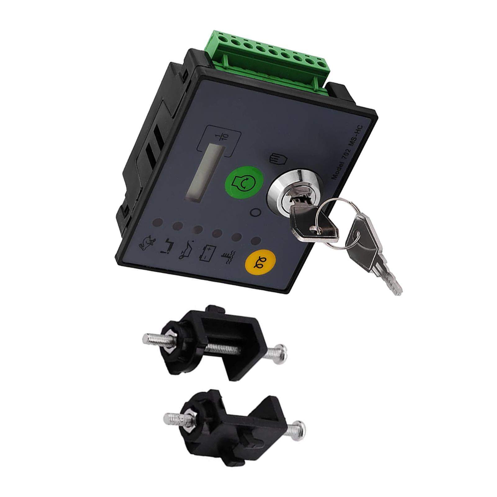 702 MS-HC Ручной пуск генератора Панель управления с ключами Двигатель Генератор Контроллер Генератор чёрный
702 MS-HC Ручной пуск генератора Панель управления с ключами Двигатель Генератор Контроллер Генератор чёрный