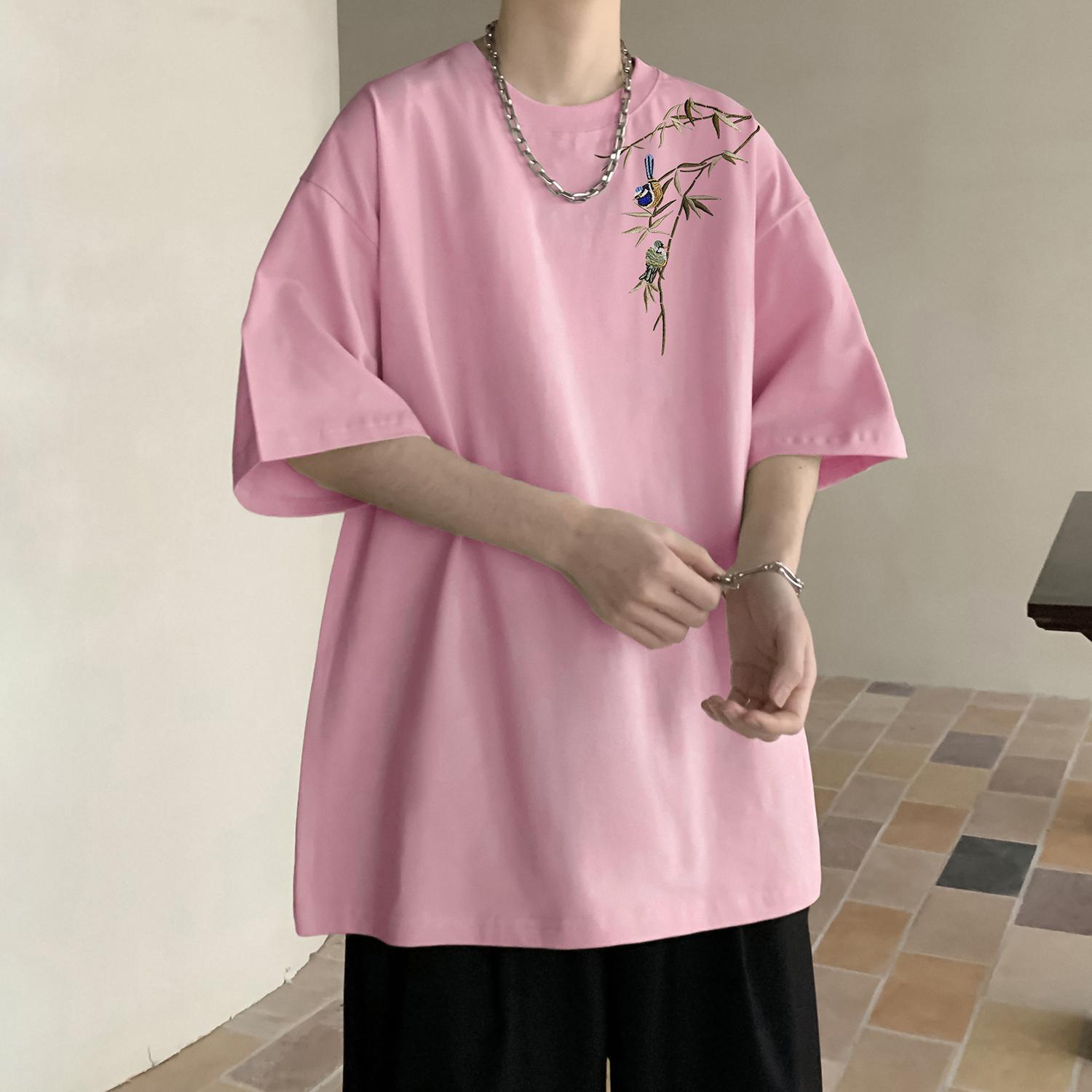 2026 Mens Embroidery T-Shirt Men Streetwear Tshirts Male Short-Sleeved Harajuku Casual Loose Tee Pullover Oversized Y2K Tops 3XL рожевий
2026 Mens Embroidery T-Shirt Men Streetwear Tshirts Male Short-Sleeved Harajuku Casual Loose Tee Pullover Oversized Y2K Tops 3XL рожевий