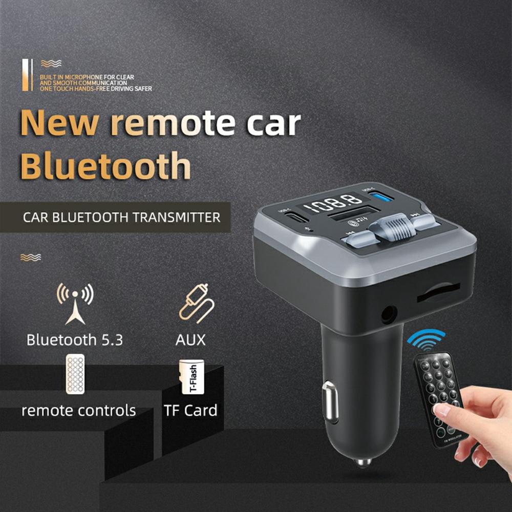 C66 Multifunctional Car Charger FM Transmitter Bluetooth-compatible Player Adapter with Remote Control
C66 Multifunctional Car Charger FM Transmitter Bluetooth-compatible Player Adapter with Remote Control