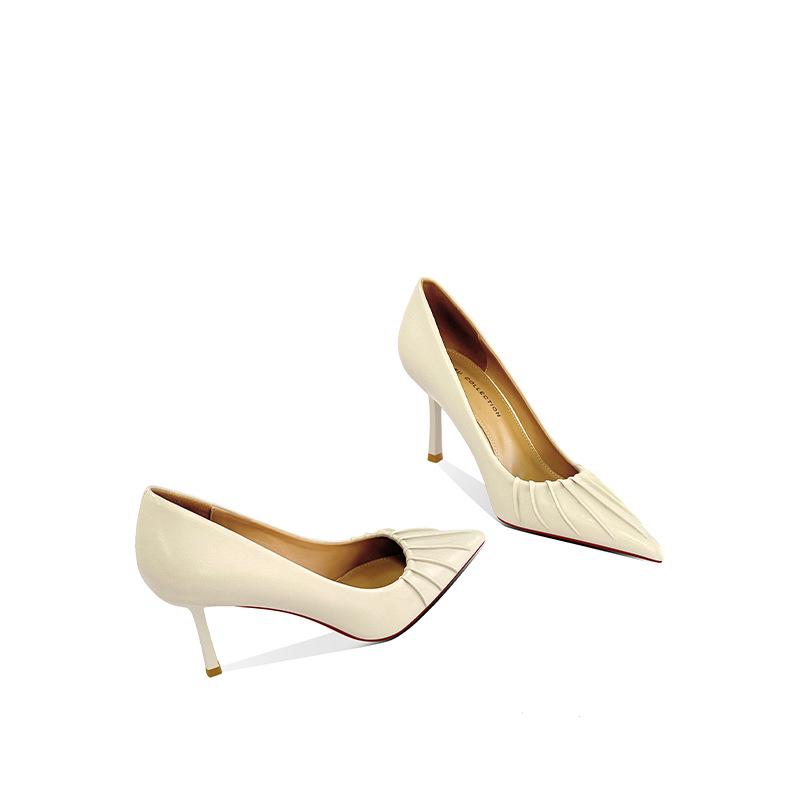 Premium sense niche pointed high heels women s spring new soft leather versatile commuter shoes shallow mouth women s shoes 34
Premium sense niche pointed high heels women s spring new soft leather versatile commuter shoes shallow mouth women s shoes 34