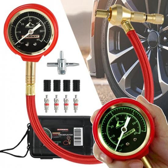 0-60PSI Air Down Deflator Glow Dial Dual Scale 4X4 Tire Pressure Gauge off road
0-60PSI Air Down Deflator Glow Dial Dual Scale 4X4 Tire Pressure Gauge off road