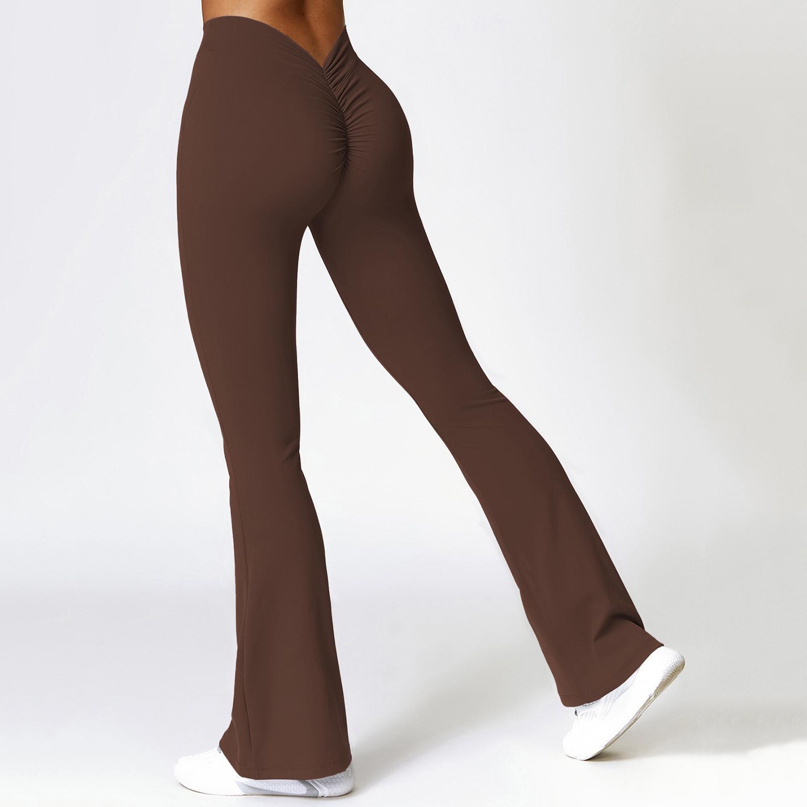 Women s V-shaped Slim Yoga Pants Hip-lifting Pleated Sports Pants Training Running Fitness Yoga Flared Pants M кавовий
Women s V-shaped Slim Yoga Pants Hip-lifting Pleated Sports Pants Training Running Fitness Yoga Flared Pants M кавовий