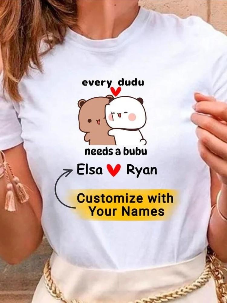 Парные мягкие футболки Bubu & Dudu, Забавная футболка для пары, Стиль персикового моти, Унисекс L
Парные мягкие футболки Bubu & Dudu, Забавная футболка для пары, Стиль персикового моти, Унисекс L