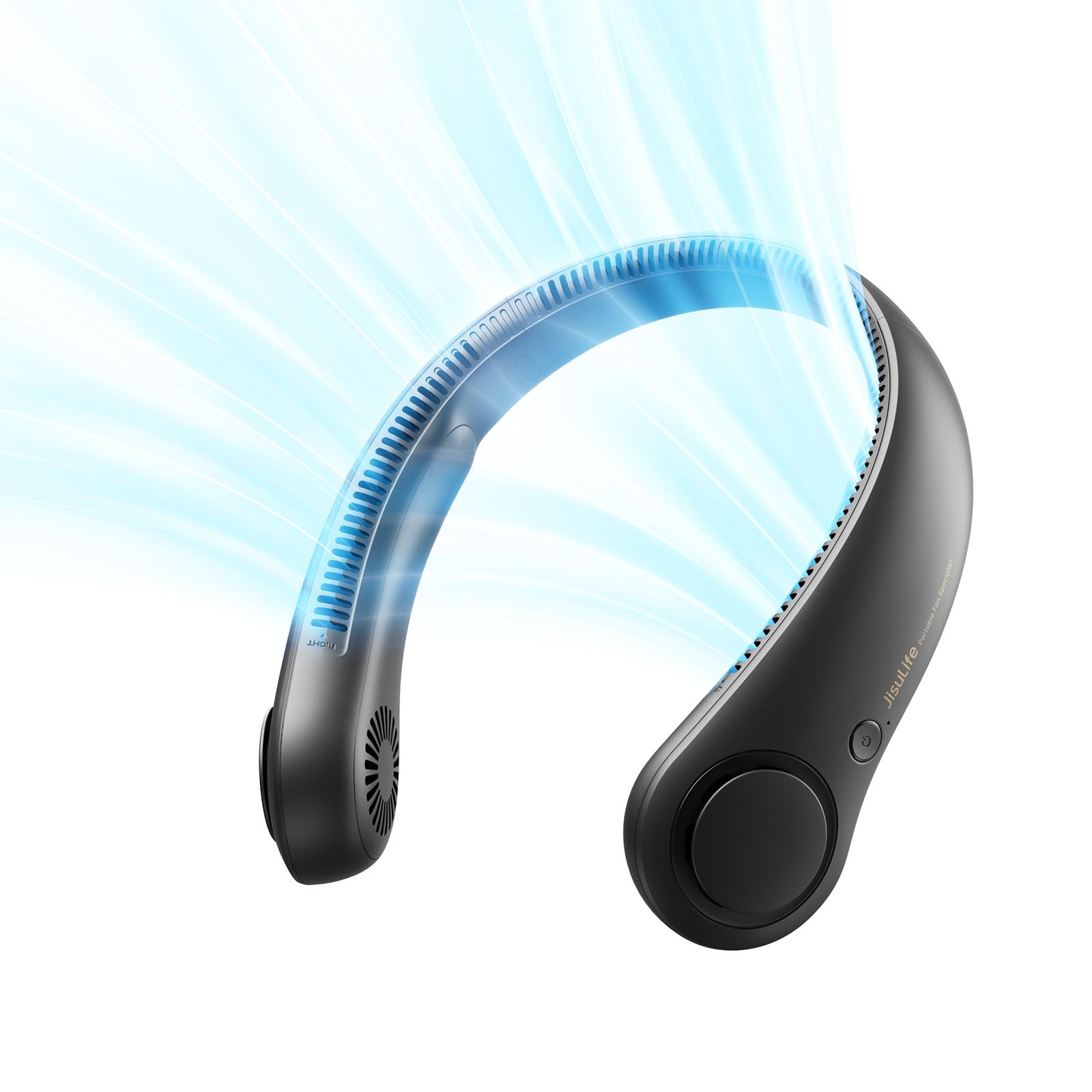 JISULIFE Portable Neck Fan,Hands-Free Bladeless, 5 Speeds,4000 mAh Rechargeable Battery,Twistable Operated Wearable Neckband Fan
JISULIFE Portable Neck Fan,Hands-Free Bladeless, 5 Speeds,4000 mAh Rechargeable Battery,Twistable Operated Wearable Neckband Fan