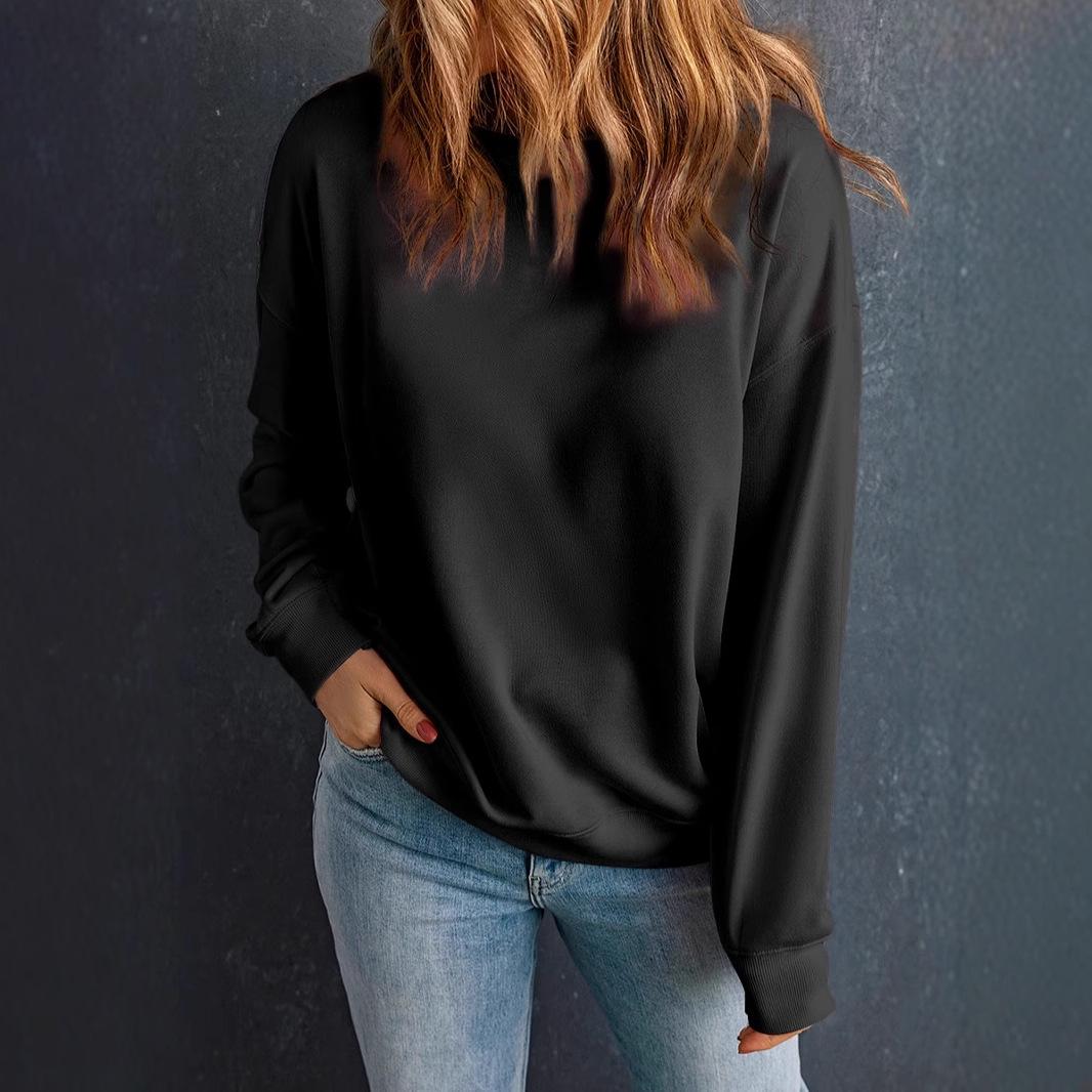Shiying Women s Fashion Loose Long Sleeve Pullover with Ribbed Cuffs - European & American Spring Style XL
Shiying Women s Fashion Loose Long Sleeve Pullover with Ribbed Cuffs - European & American Spring Style XL