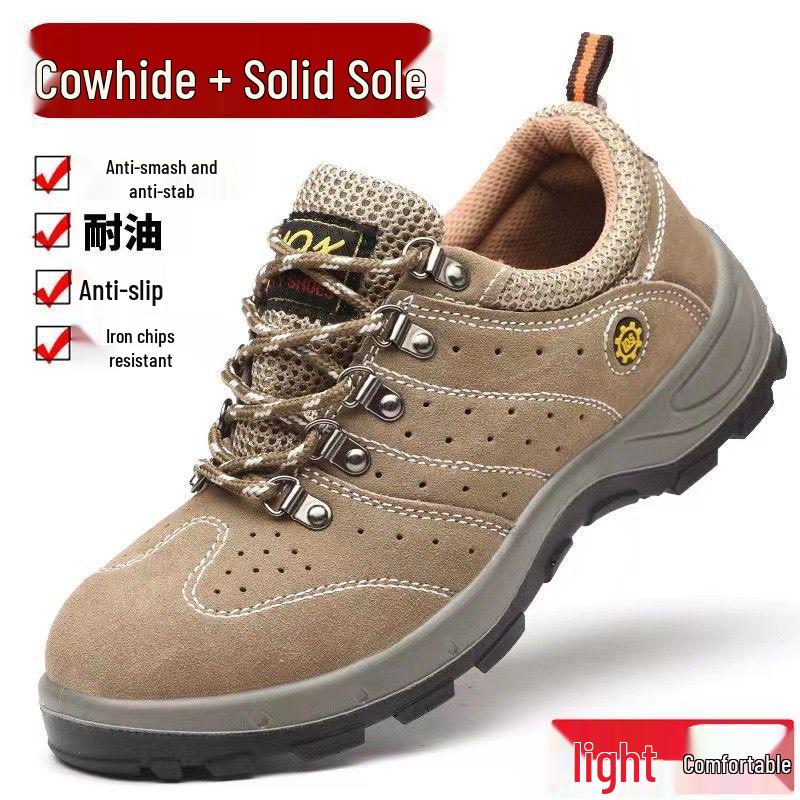 Men s Lightweight Breathable Safety Shoes - Odor-Proof, Anti-Smash, Anti-Puncture, Thick Sole for Construction 709 Yellow Suede 46
Men s Lightweight Breathable Safety Shoes - Odor-Proof, Anti-Smash, Anti-Puncture, Thick Sole for Construction 709 Yellow Suede 46