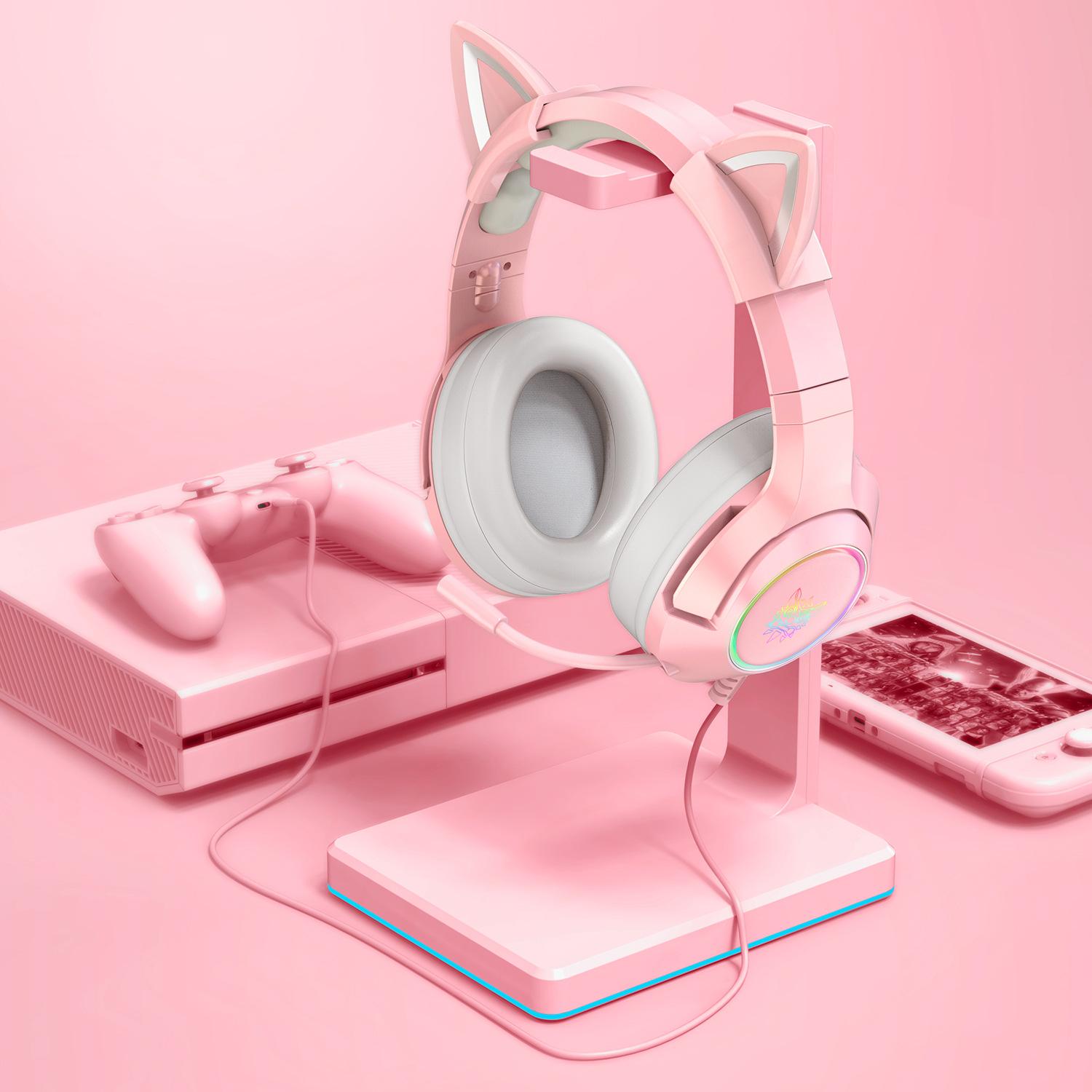 ONIKUMA K9 Network Red Cat Ear Girl Наушники с головным убором Курица ест кабель Наушники для киберспорта
ONIKUMA K9 Network Red Cat Ear Girl Наушники с головным убором Курица ест кабель Наушники для киберспорта