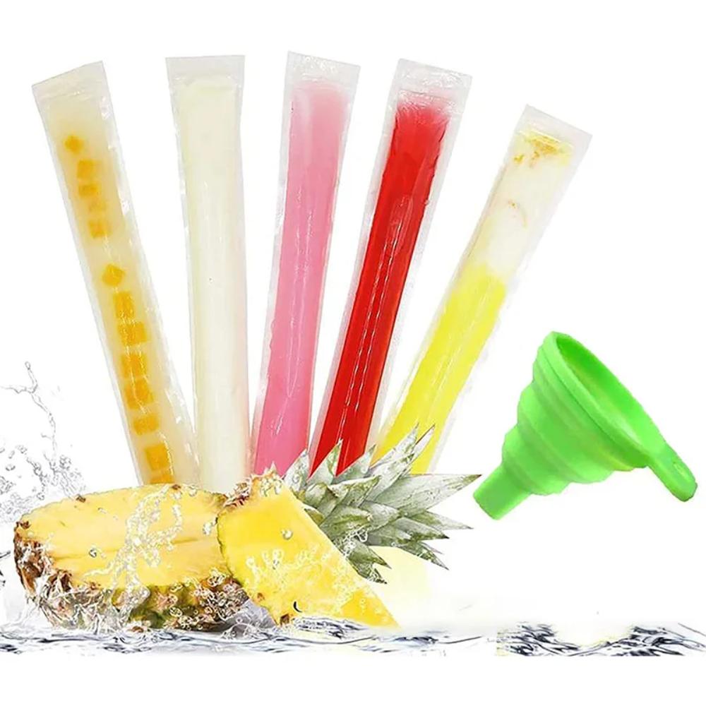 50pcs Zip Seals Ice Popsicle Bags With Silicone Funnel Ice Lolly Bag Ice Cream Bags Yogurt 50pcs
50pcs Zip Seals Ice Popsicle Bags With Silicone Funnel Ice Lolly Bag Ice Cream Bags Yogurt 50pcs