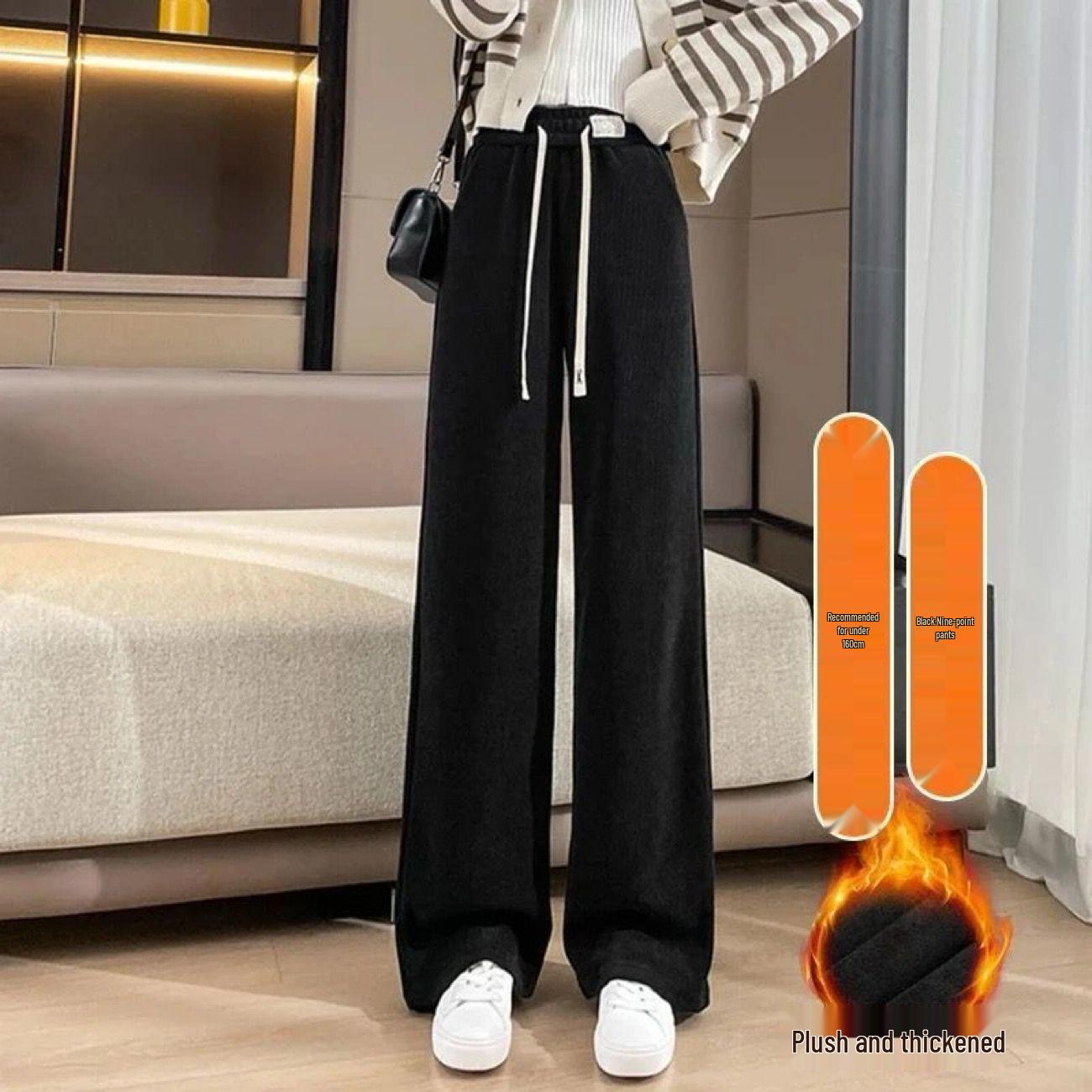 Korean Style High-Waisted Wide-Leg Plush Pants - Women s Autumn Winter 2025 L, Recommended 95-110 lbs
Korean Style High-Waisted Wide-Leg Plush Pants - Women s Autumn Winter 2025 L, Recommended 95-110 lbs