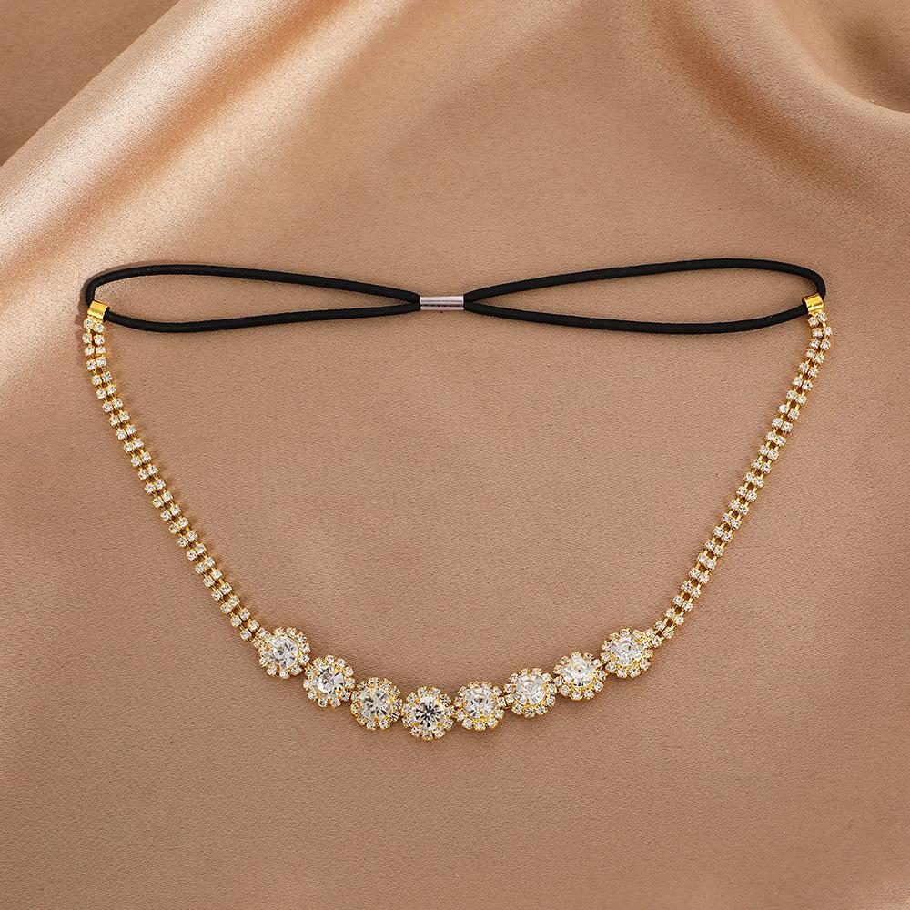 French Rhinestone Hair Chain Fashionable And Simple Bridal Headgear Headband Light Luxury High Sense Versatile Headband Jewelry Women золотий
French Rhinestone Hair Chain Fashionable And Simple Bridal Headgear Headband Light Luxury High Sense Versatile Headband Jewelry Women золотий