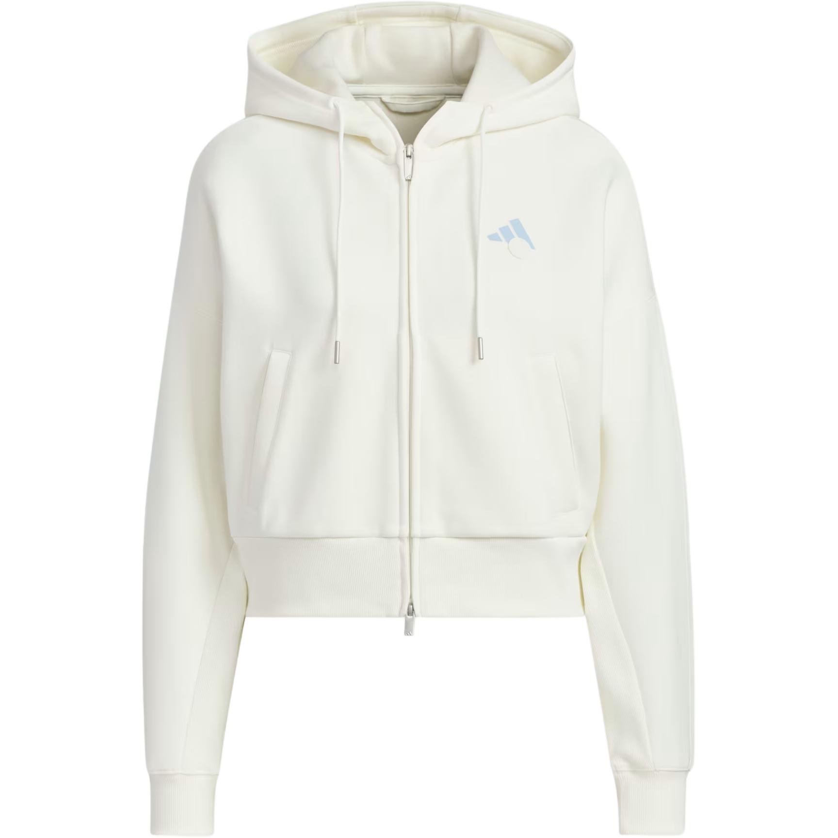 Adidas Verbiage Двусторонняя трикотажная куртка на молнии свободного кроя с приспущенным плечом и длинным рукавом Женская куртка Молочно-белый JZ1646 M
Adidas Verbiage Двусторонняя трикотажная куртка на молнии свободного кроя с приспущенным плечом и длинным рукавом Женская куртка Молочно-белый JZ1646 M
