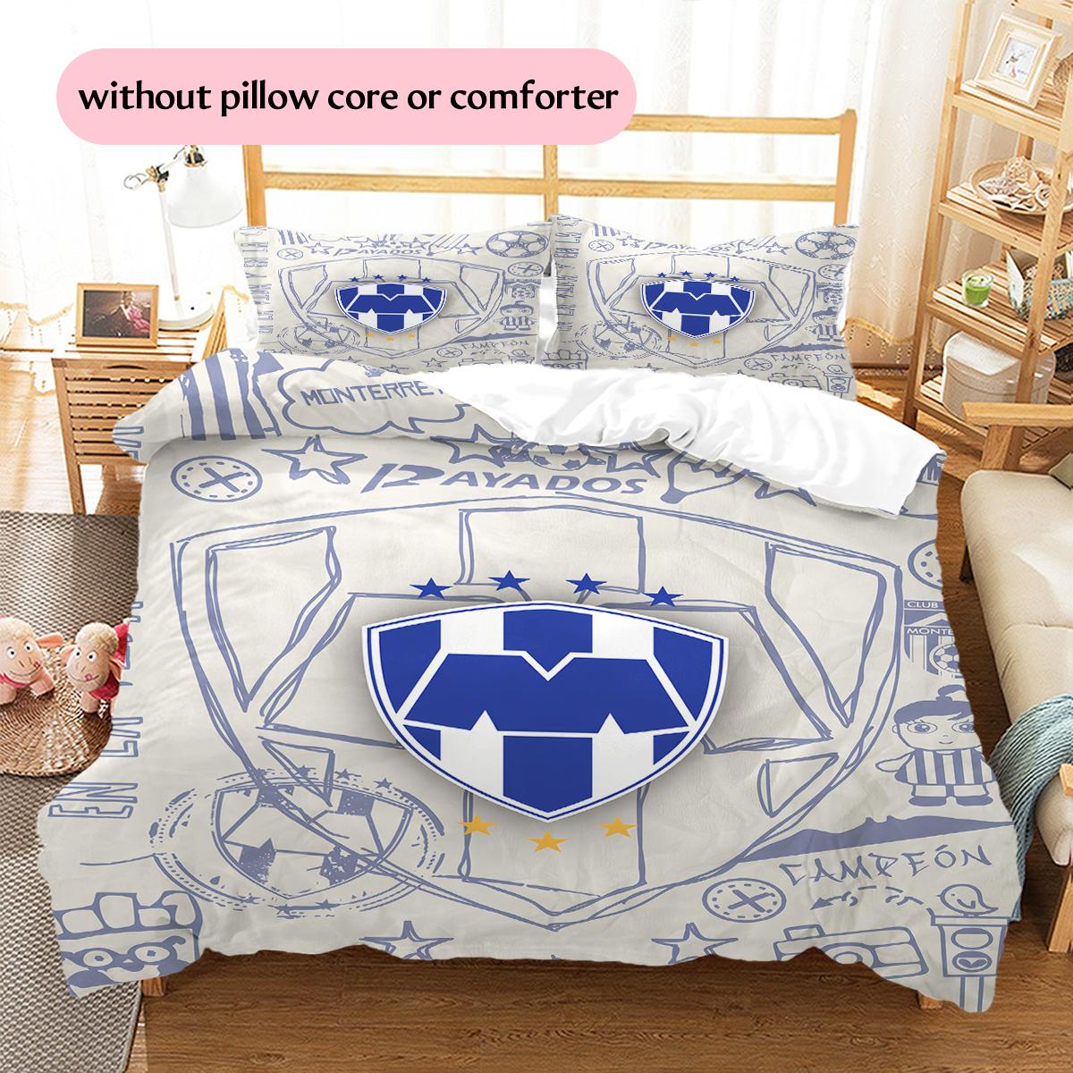 CF Monterrey Pattern Bedding Home Decoration Birthday & Festival Gift (1 * duvet cover + 2 * pillowcase, without core) 135x200cm
CF Monterrey Pattern Bedding Home Decoration Birthday & Festival Gift (1 * duvet cover + 2 * pillowcase, without core) 135x200cm
