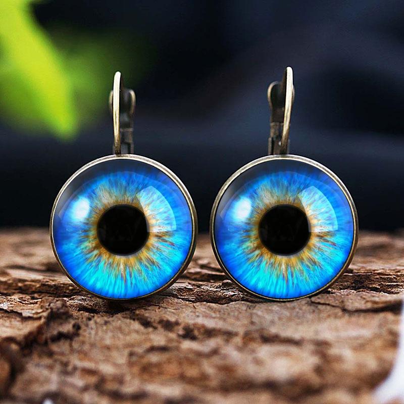 Яскравий скляний кабошон Evil Eye Сережки-гвоздики Модні ювелірні вироби Модні жіночі підвіски з очима тварин Французькі сережки style 23
Яскравий скляний кабошон Evil Eye Сережки-гвоздики Модні ювелірні вироби Модні жіночі підвіски з очима тварин Французькі сережки style 23