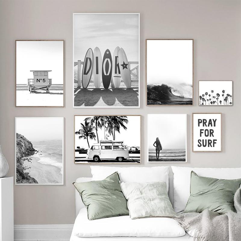 Black and White Palm Tree Beach Landscape Photography Poster Canvas Painting Surf Coastal Wall Art Prints Living Room Home Decor 21cm×30cm NoFrame
Black and White Palm Tree Beach Landscape Photography Poster Canvas Painting Surf Coastal Wall Art Prints Living Room Home Decor 21cm×30cm NoFrame