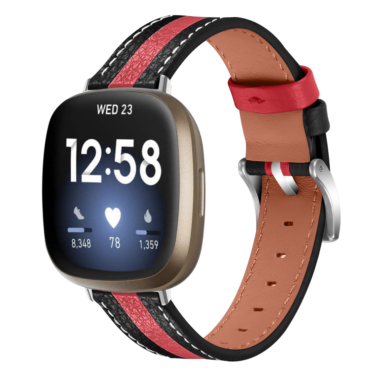 For Fitbit Versa 4/Sense 2 Genuine Cow Leather Watch Strap Color Matching Watchband with Buckle Brown/Black
For Fitbit Versa 4/Sense 2 Genuine Cow Leather Watch Strap Color Matching Watchband with Buckle Brown/Black
