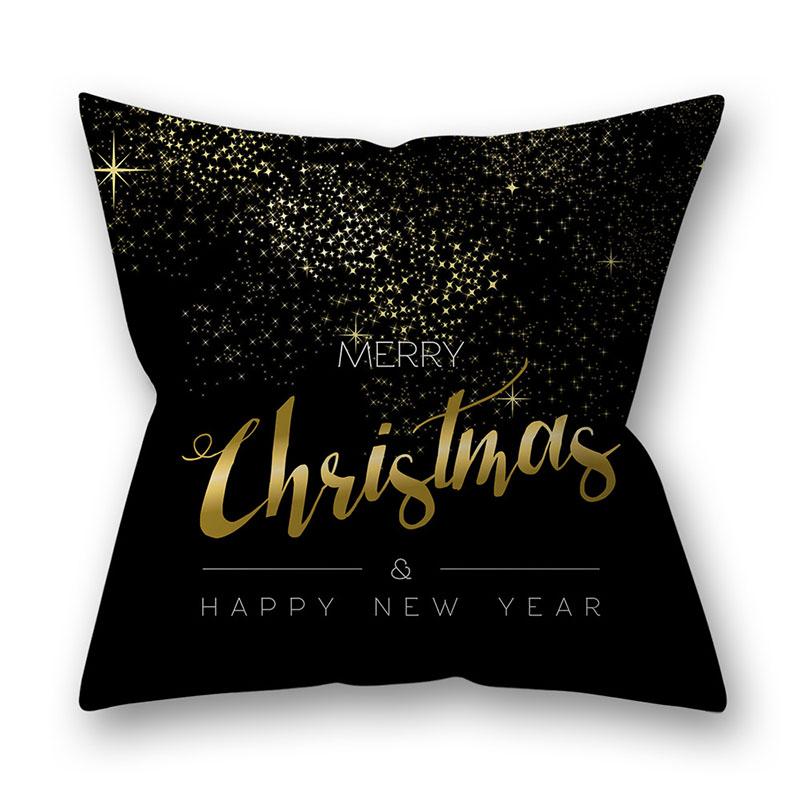 Черное украшение Рождество Золотая наволочка Чехол для подушки Домашний декор для дивана Рождество Christmas
Черное украшение Рождество Золотая наволочка Чехол для подушки Домашний декор для дивана Рождество Christmas