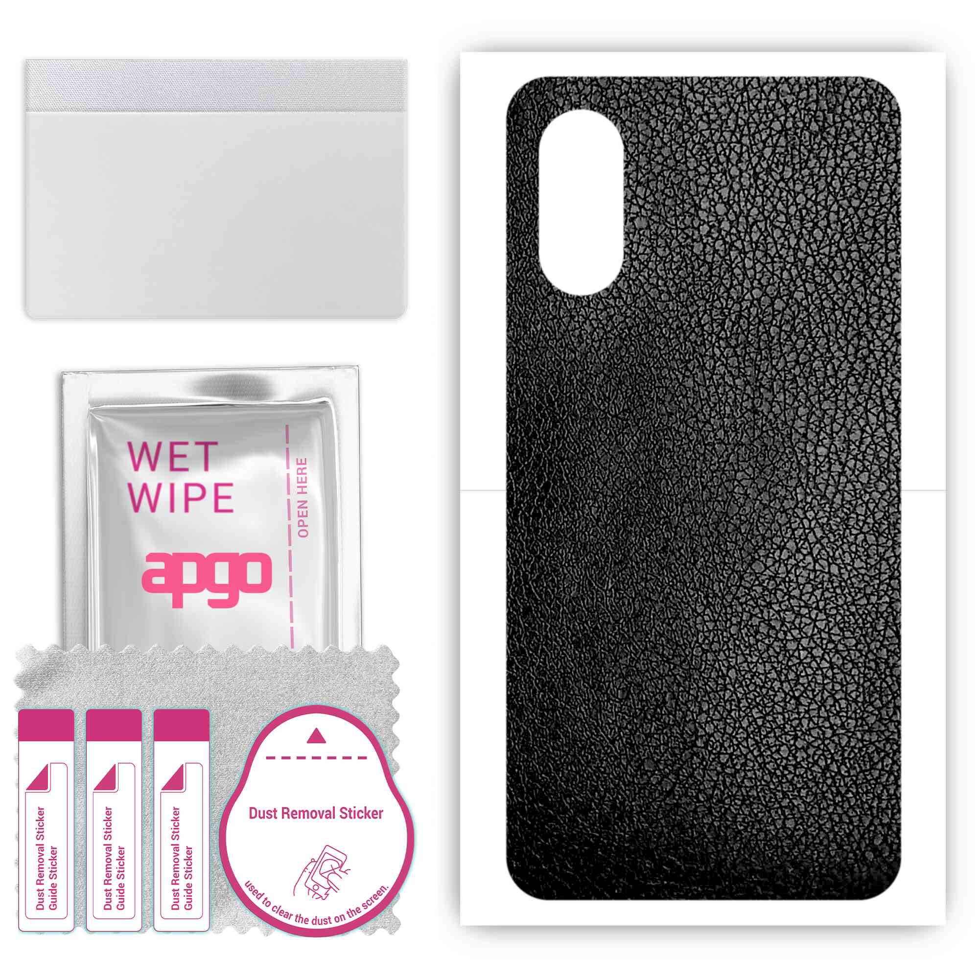 apgo Protective Skin Sticker for the back compatible with ZTE Optus X Sight 2, Wrap Film, Foil, Vinyl - Pattern Black Leather
apgo Protective Skin Sticker for the back compatible with ZTE Optus X Sight 2, Wrap Film, Foil, Vinyl - Pattern Black Leather