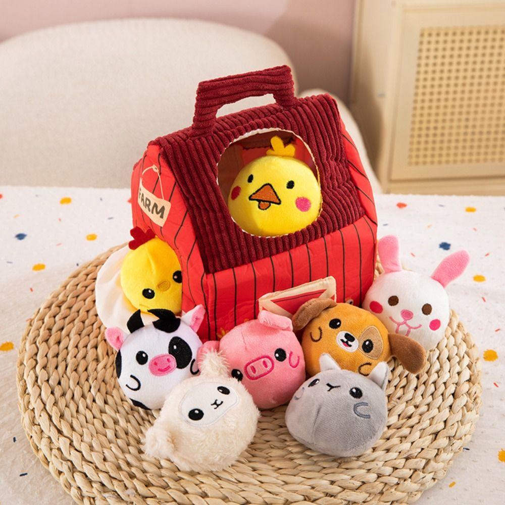 Animals Cognition Simulated Baby Plush Animals Toy PP Cotton Simulated Farm Animal Toy Home Decor 1set
Animals Cognition Simulated Baby Plush Animals Toy PP Cotton Simulated Farm Animal Toy Home Decor 1set