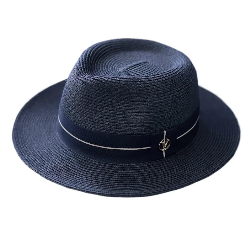 New Designer Logo Natural Soft Panama Sun Hats Men Women Summer Wide Brim Big Size 60cm Beach Fedoras Caps UV Protection Hats M 55-57cm чорний
New Designer Logo Natural Soft Panama Sun Hats Men Women Summer Wide Brim Big Size 60cm Beach Fedoras Caps UV Protection Hats M 55-57cm чорний