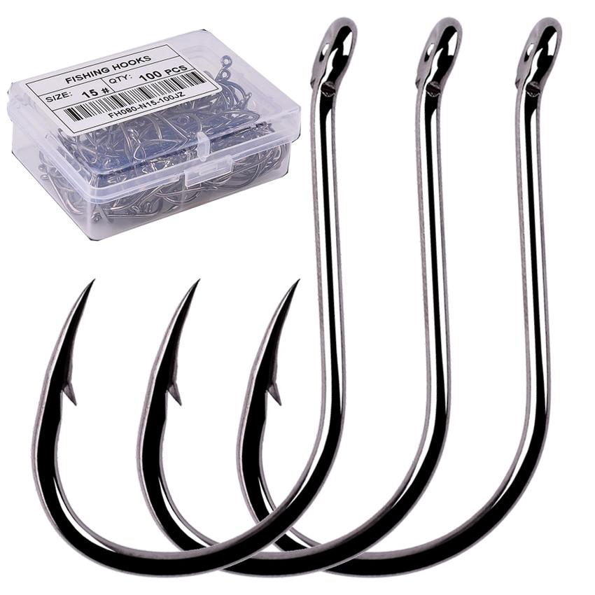 100pcs/Box Fishing Hooks Iseama Circle Carp Eyed Fishing Hook Set Size 2-15# Ring Eye Japan Fishhooks Single Jig Hook
100pcs/Box Fishing Hooks Iseama Circle Carp Eyed Fishing Hook Set Size 2-15# Ring Eye Japan Fishhooks Single Jig Hook