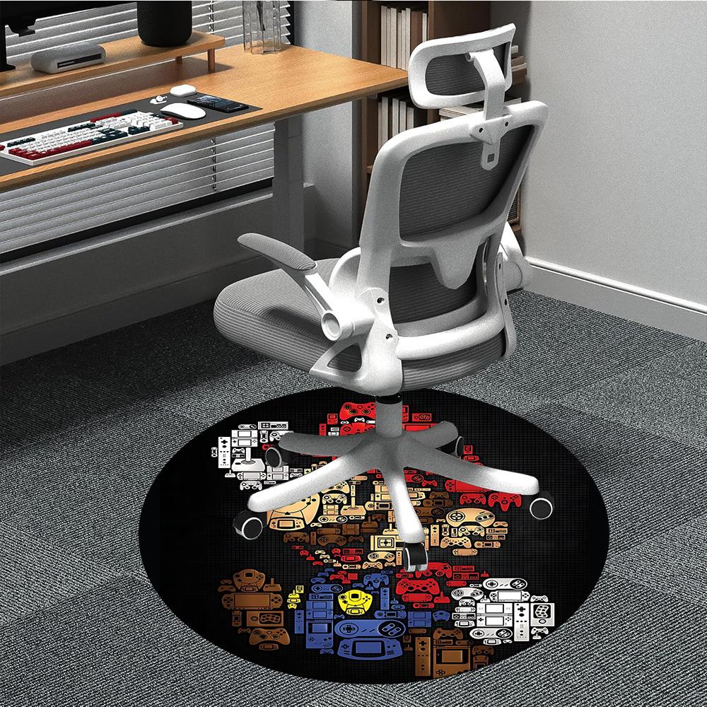 1pc Mario Gamer Console Office Round Area Rug, Indoor Mat Suitable For Office, Under Office Chairs Bedroom Living Room Home Decor, Room Deco055 80cm by 80cm
1pc Mario Gamer Console Office Round Area Rug, Indoor Mat Suitable For Office, Under Office Chairs Bedroom Living Room Home Decor, Room Deco055 80cm by 80cm