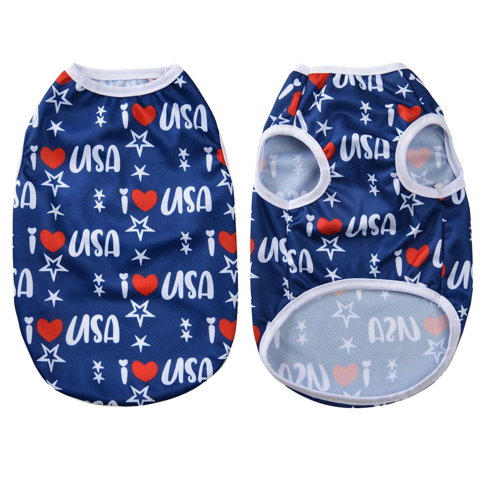 Футболка для собак средних и маленьких собак, кошек, дышащий летний костюм для питомца, День независимости, 4 июля, жилет для щенков, одежда для йоркширских мопсов XS
Футболка для собак средних и маленьких собак, кошек, дышащий летний костюм для питомца, День независимости, 4 июля, жилет для щенков, одежда для йоркширских мопсов XS