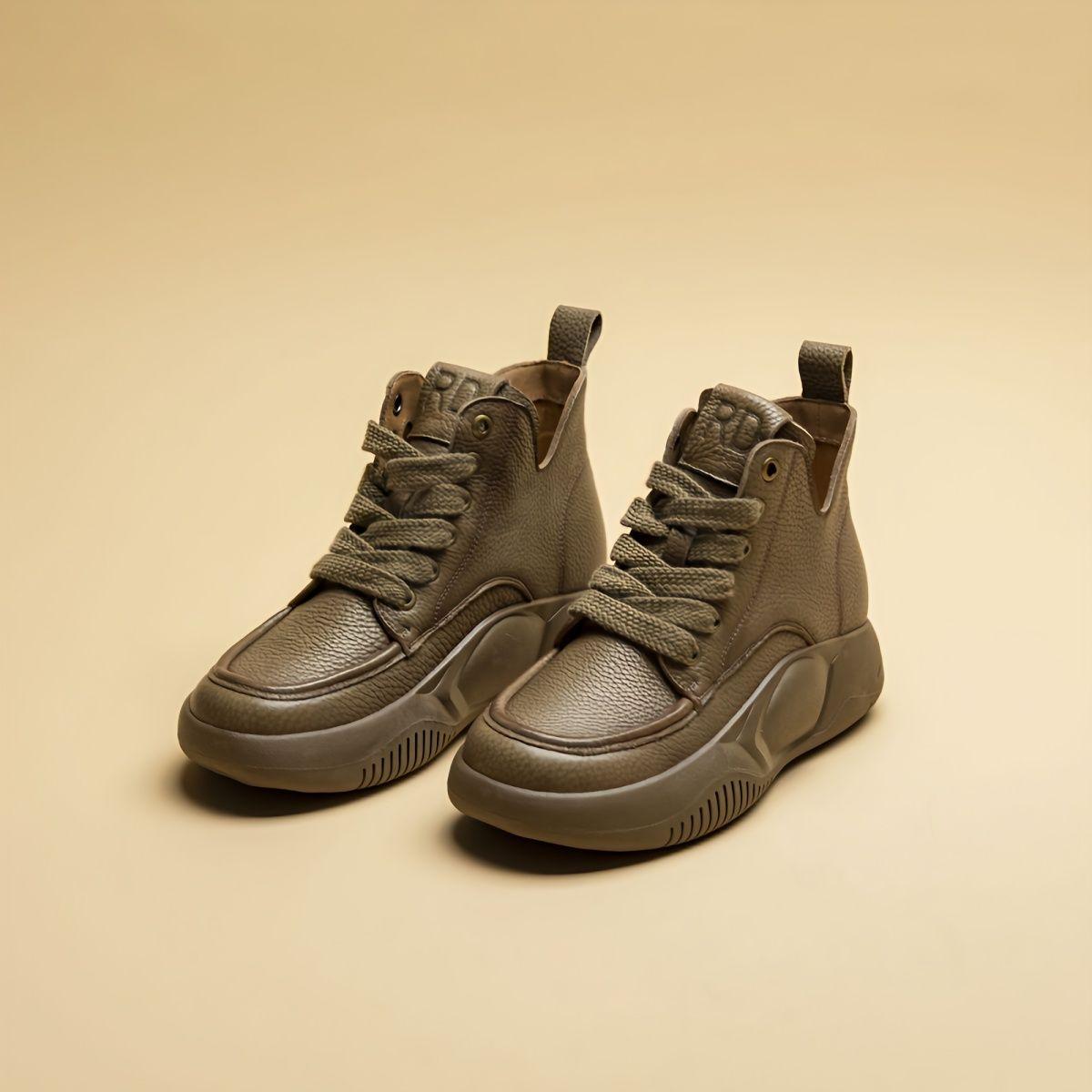 Fashion trendy version women s shoes spring and summer high-top platform lace-up sports and leisure shoes retro versatile shoes 40 хакі
Fashion trendy version women s shoes spring and summer high-top platform lace-up sports and leisure shoes retro versatile shoes 40 хакі
