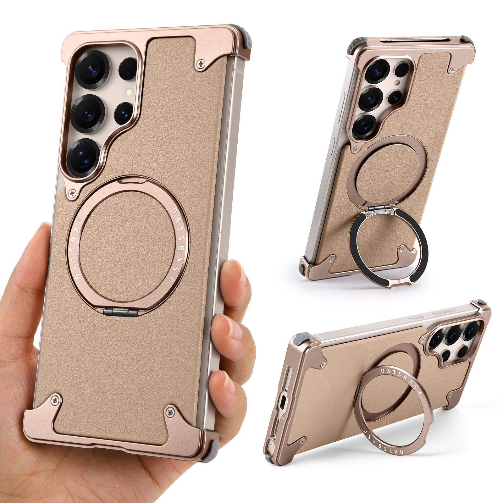 Eary for Samsung Galaxy S25 Ultra Phone Case Frameless with 360 Rotatable Stand Magsafe Metal Leather Shockproof Protector Cover For S25 Ultra пустельний
Eary for Samsung Galaxy S25 Ultra Phone Case Frameless with 360 Rotatable Stand Magsafe Metal Leather Shockproof Protector Cover For S25 Ultra пустельний