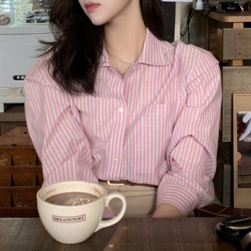 Корейский стиль Дизайн Розовая полосатая рубашка Женская весна и осень Новый стиль Французская рубашка с длинными рукавами Шикарный темпераментный топ S розовый
Корейский стиль Дизайн Розовая полосатая рубашка Женская весна и осень Новый стиль Французская рубашка с длинными рукавами Шикарный темпераментный топ S розовый