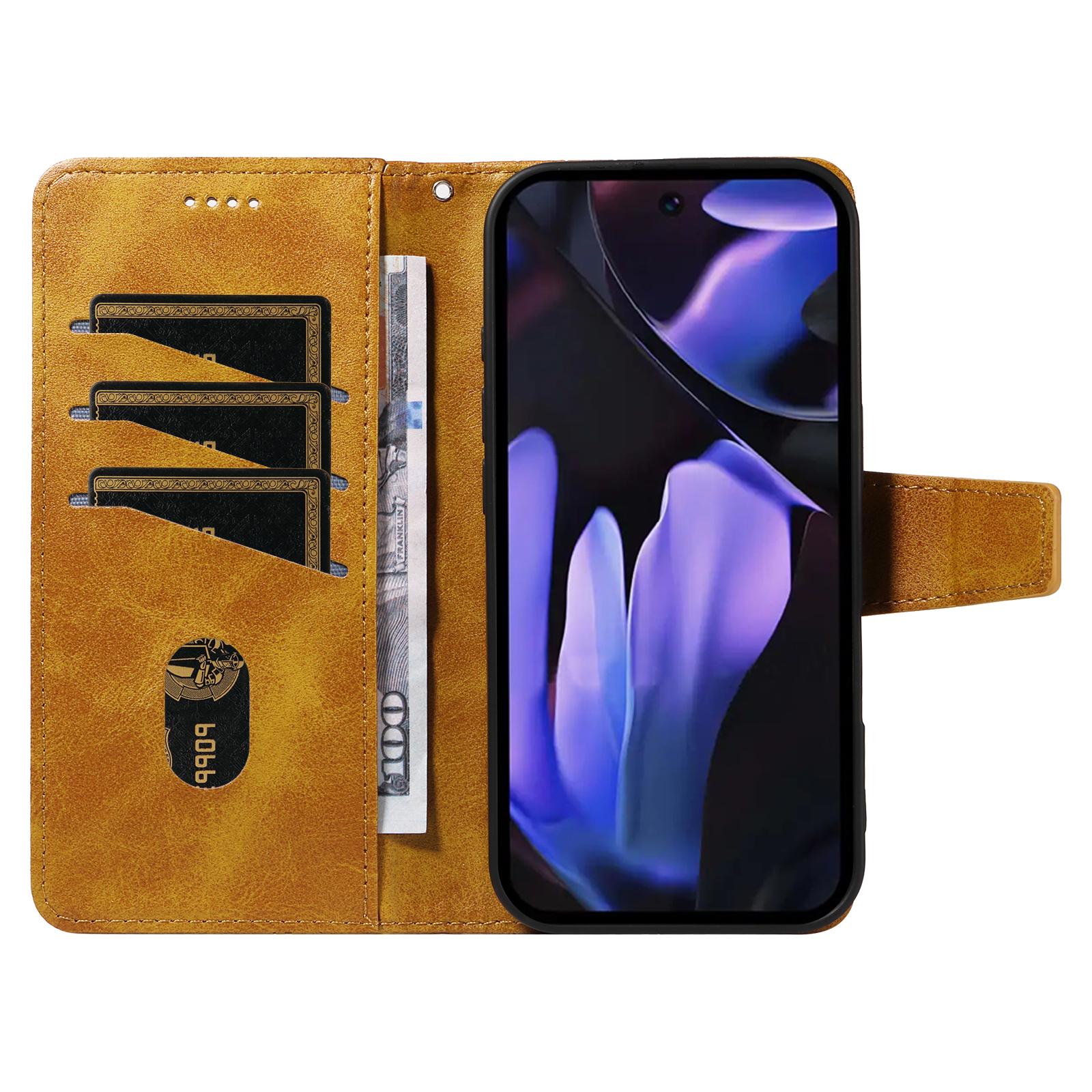 For Google Pixel 9a Leather Case Wallet Stand Grids Imprinted Phone Cover with Strap Black
For Google Pixel 9a Leather Case Wallet Stand Grids Imprinted Phone Cover with Strap Black