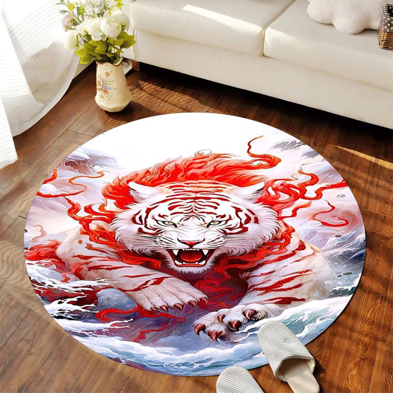 1Pc Tiger theme Circular Print Rug - home decoration Carpet For Living Room Bedroom Flooring Computer Chair Area Rug 80x80cm( 31x31in)
1Pc Tiger theme Circular Print Rug - home decoration Carpet For Living Room Bedroom Flooring Computer Chair Area Rug 80x80cm( 31x31in)