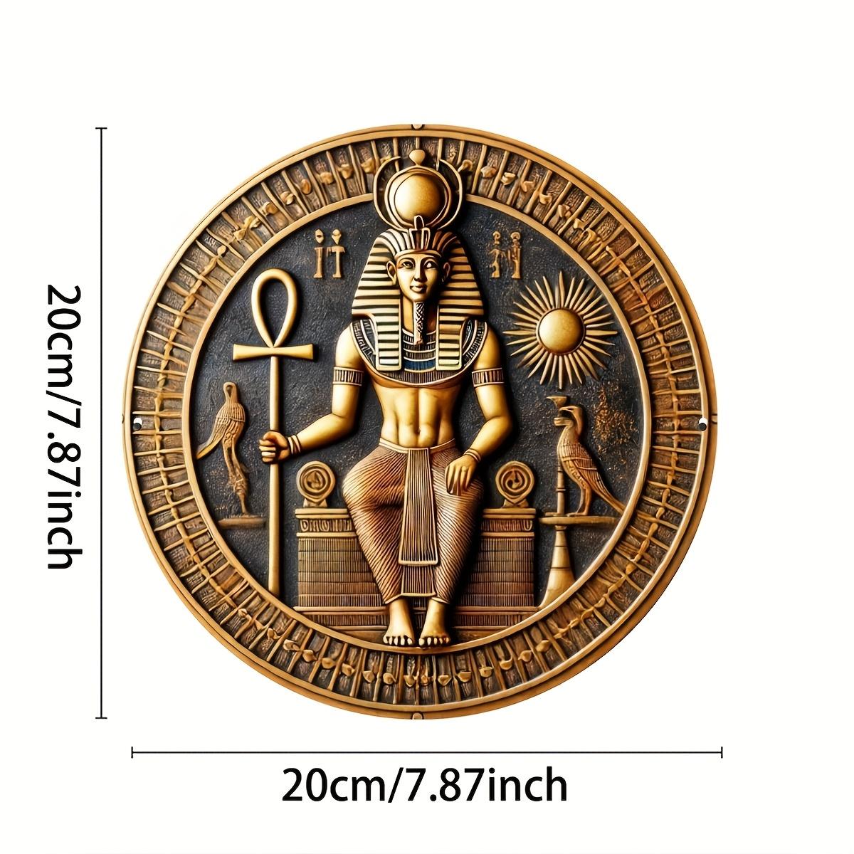 1Pc, 7.87inch Round Wooden Pharaoh and Anker Symbolic, Weather-Resistant American Style Wall Decoration, Multifunctional Decoration for Home, Office,
1Pc, 7.87inch Round Wooden Pharaoh and Anker Symbolic, Weather-Resistant American Style Wall Decoration, Multifunctional Decoration for Home, Office,