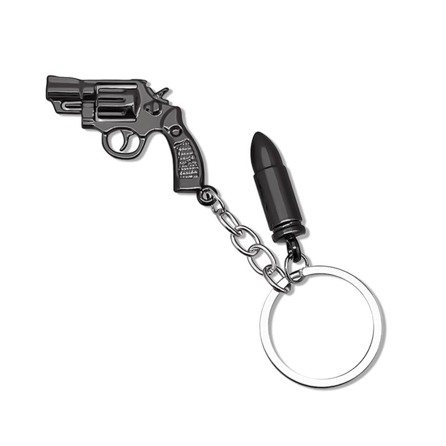 Trendy European & American Pistol Bullet Keychain Pendant - Fashionable Car Gift чорний
Trendy European & American Pistol Bullet Keychain Pendant - Fashionable Car Gift чорний