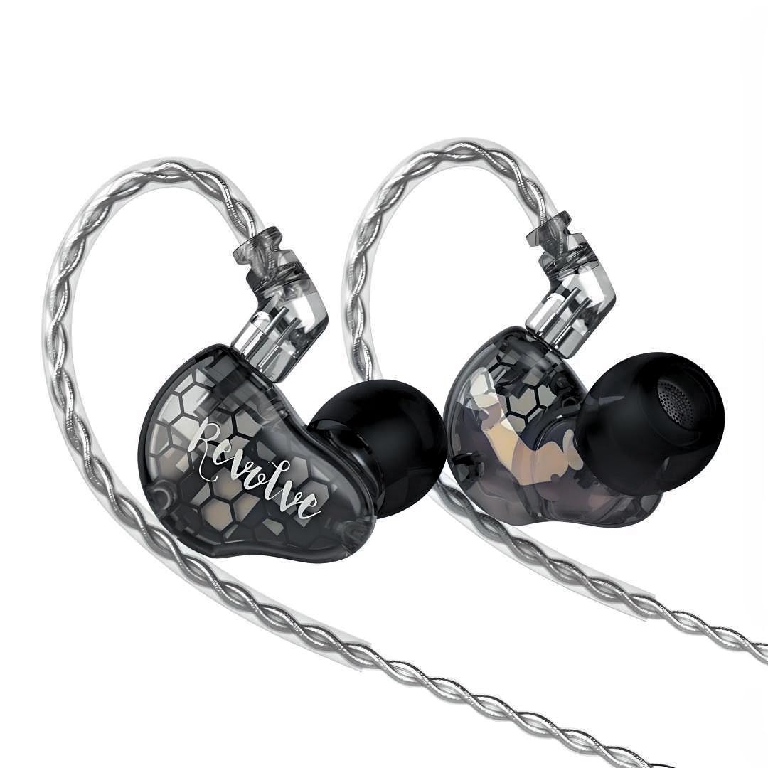 RevoNext RH216BK-C 2BA+1DD Driver High-End HiFi In-Earphones 0.75mm2Pin-Type-C Connector Black Skeleton Compatible with iPhone15
RevoNext RH216BK-C 2BA+1DD Driver High-End HiFi In-Earphones 0.75mm2Pin-Type-C Connector Black Skeleton Compatible with iPhone15