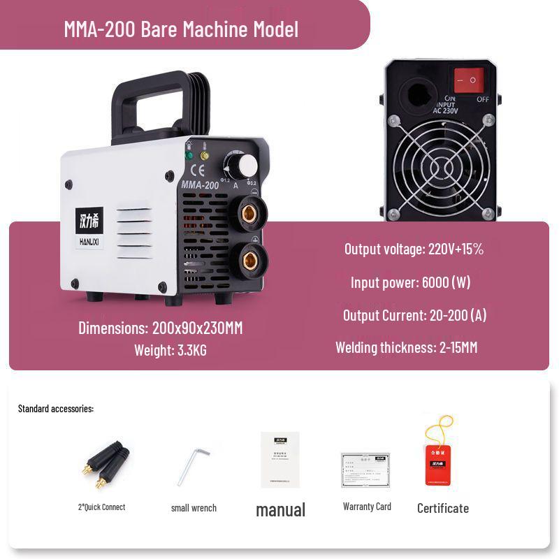 Hanlixi 220V Mini Portable Welding Machine - Compact, Fully Automatic Electric Welder for Household Use
Hanlixi 220V Mini Portable Welding Machine - Compact, Fully Automatic Electric Welder for Household Use