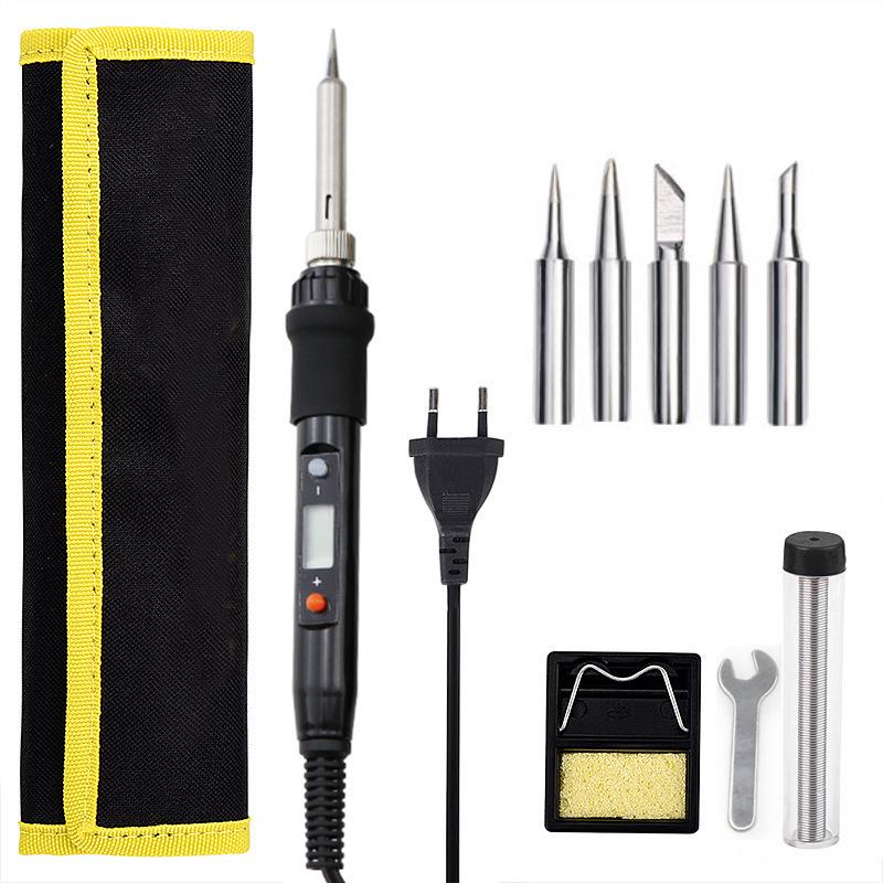 80W Adjustable Temp LCD Soldering Iron Repair Kit EU Red - Durable Heating Element
80W Adjustable Temp LCD Soldering Iron Repair Kit EU Red - Durable Heating Element