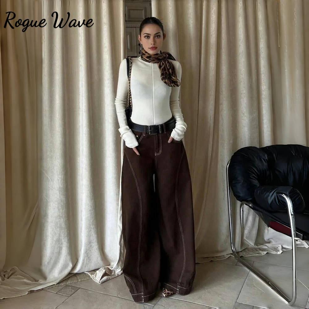 RogueWave Big Size Brown Baggy Jeans Women Retro Upside Down Stitch Seamed High Waist Wide Leg Pants Hip Hop Korean Streetwear S коричневий
RogueWave Big Size Brown Baggy Jeans Women Retro Upside Down Stitch Seamed High Waist Wide Leg Pants Hip Hop Korean Streetwear S коричневий