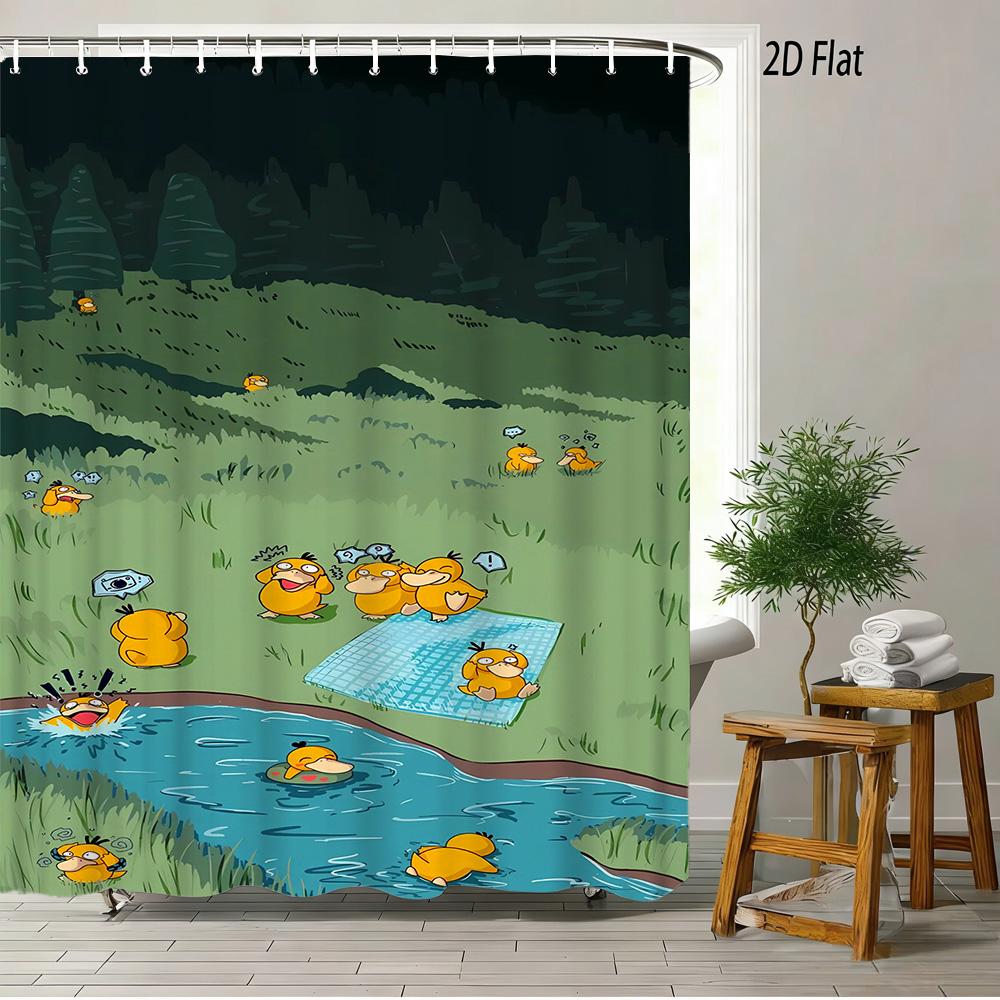 2D Flat Pokemon Psyduck Night Meadow Group Bathroom Shower Curtain W60H190(CM)-1 Pcs
2D Flat Pokemon Psyduck Night Meadow Group Bathroom Shower Curtain W60H190(CM)-1 Pcs