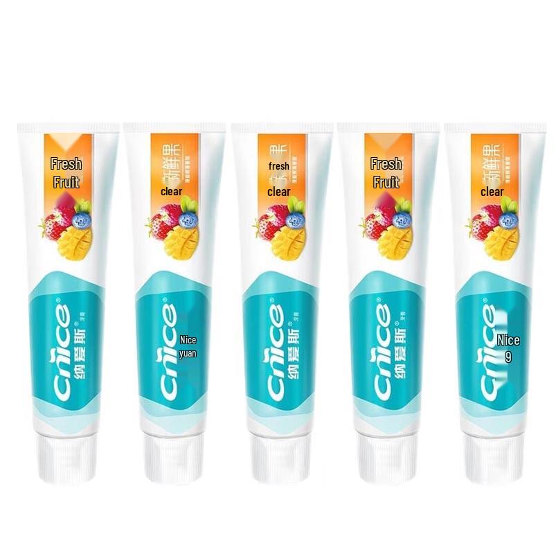 Naice Fresh Fruit Toothpaste, 120g (5-Pack)
Naice Fresh Fruit Toothpaste, 120g (5-Pack)