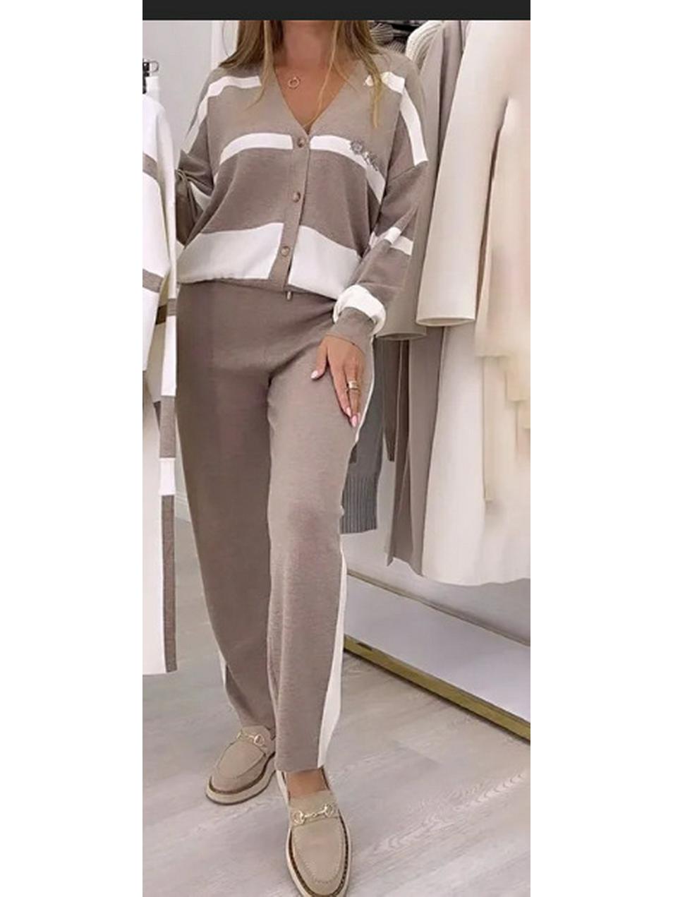 European Winter Casual Striped Hoodie and Long Pants 2-Piece Set, 2026 Collection Large сірий колір
European Winter Casual Striped Hoodie and Long Pants 2-Piece Set, 2026 Collection Large сірий колір