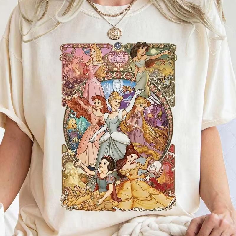 Princess TShirt Art Vintage Cinderella Ariel Belle Aurora Jasmine Rapunzel Snow White Tee Fairytale Graphic Shirt S
Princess TShirt Art Vintage Cinderella Ariel Belle Aurora Jasmine Rapunzel Snow White Tee Fairytale Graphic Shirt S