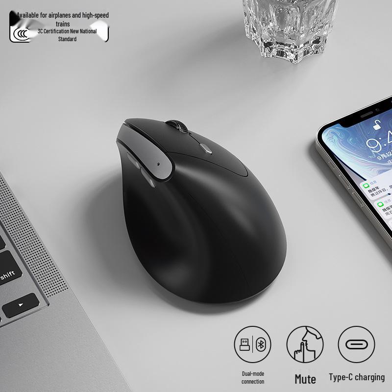BOW MD190L Акумуляторна вертикальна ергономічна миша з двома режимами для жінок - Безшумна робота для рук малого та середнього розміру
BOW MD190L Акумуляторна вертикальна ергономічна миша з двома режимами для жінок - Безшумна робота для рук малого та середнього розміру