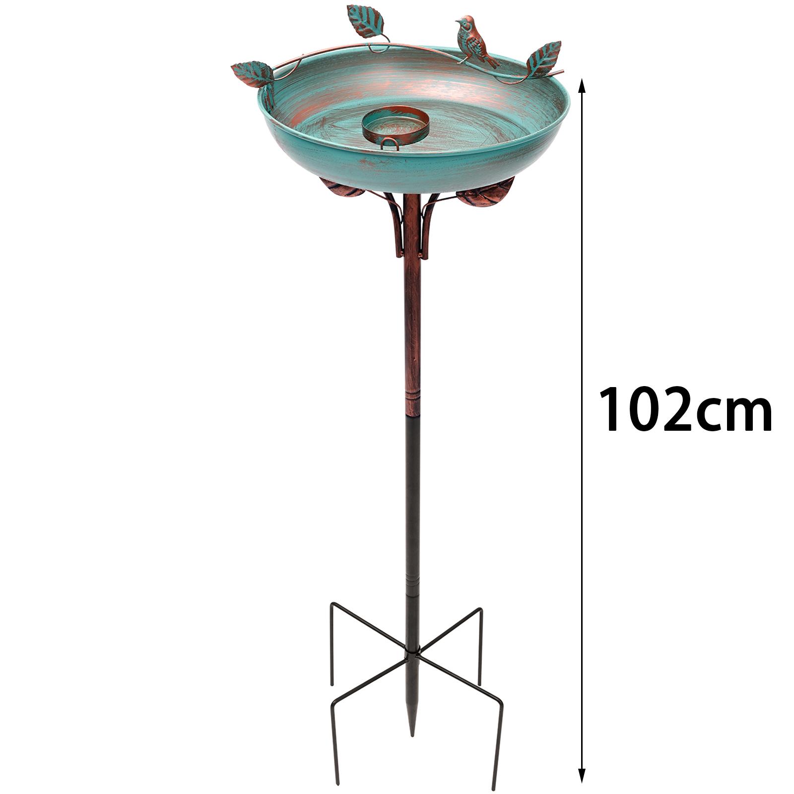 Garden Birdbath Metal Standing Bird Bath Vintage Design Hummingbird Feeder Bowl Outdoor Patio Lawn Decor Bird Accessories
Garden Birdbath Metal Standing Bird Bath Vintage Design Hummingbird Feeder Bowl Outdoor Patio Lawn Decor Bird Accessories