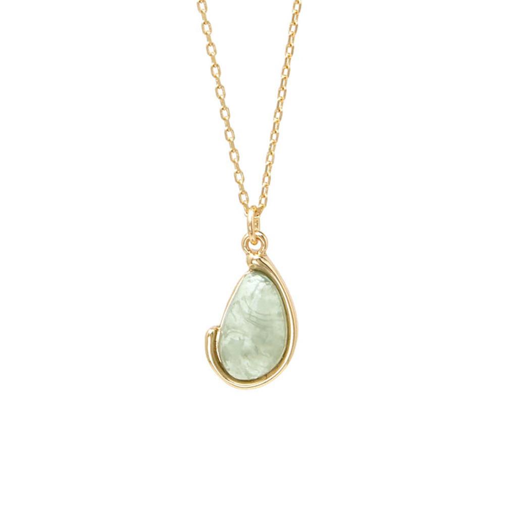 Irregular Notched Geometric Fresh Green Pendant Necklace Clavicle Chain Female, Titanium Steel Plated 18K Gold Pendant зелений
Irregular Notched Geometric Fresh Green Pendant Necklace Clavicle Chain Female, Titanium Steel Plated 18K Gold Pendant зелений