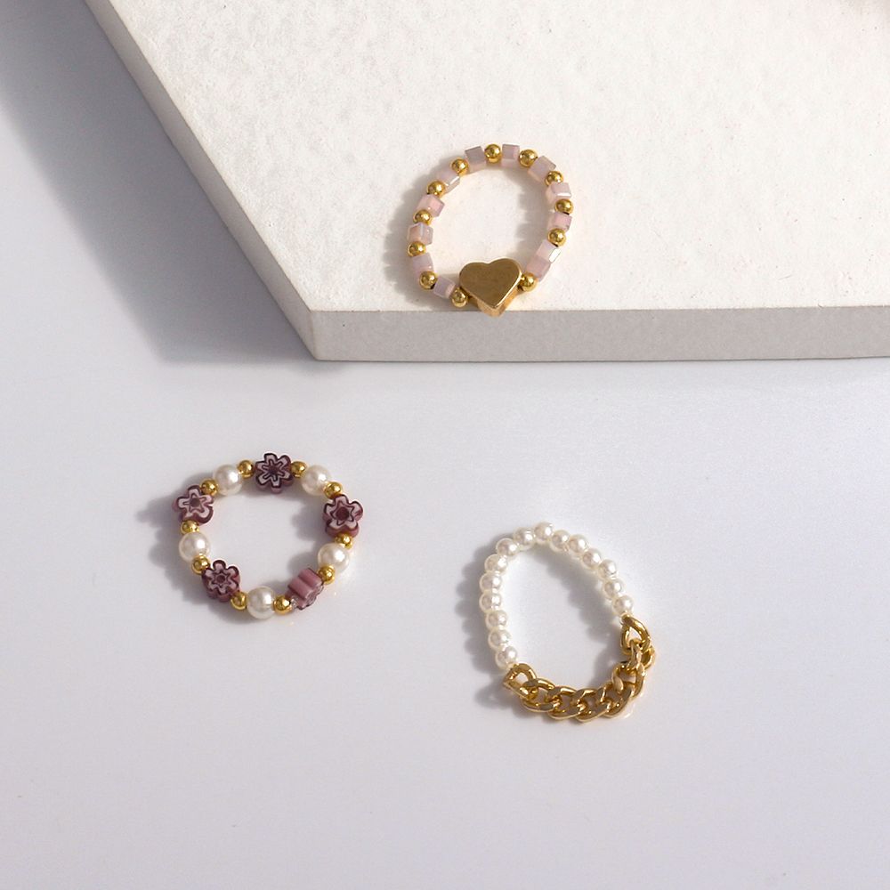 Cute Elastic Pearl Bohemia Acrylic Love Heart Beaded Rings Women Ring Party Jewelry Finger Ring Set фіолетовий
Cute Elastic Pearl Bohemia Acrylic Love Heart Beaded Rings Women Ring Party Jewelry Finger Ring Set фіолетовий
