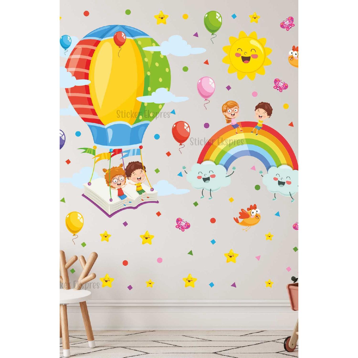 Kids Flying In Balloons From The Book Kindergarten School Children s Room Nursery Wall Door Glass Sticker Set 100 x 65 чистий
Kids Flying In Balloons From The Book Kindergarten School Children s Room Nursery Wall Door Glass Sticker Set 100 x 65 чистий