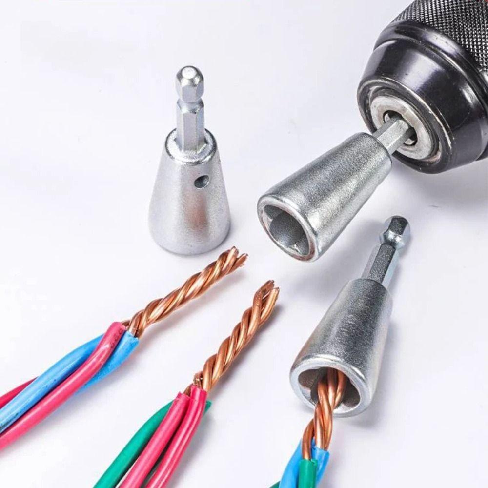 5 PCS Connector Cable Device Automatic Twist Cable Device Metal Power Drill Drivers Electric Wire срібний
5 PCS Connector Cable Device Automatic Twist Cable Device Metal Power Drill Drivers Electric Wire срібний