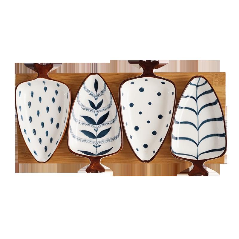 Japanese Creative Ceramic Snack Plate Dried Fruit Nut Snack Plate Grid Fruit Plate Small Vegetable Plate Household Tableware 4pcs
Japanese Creative Ceramic Snack Plate Dried Fruit Nut Snack Plate Grid Fruit Plate Small Vegetable Plate Household Tableware 4pcs