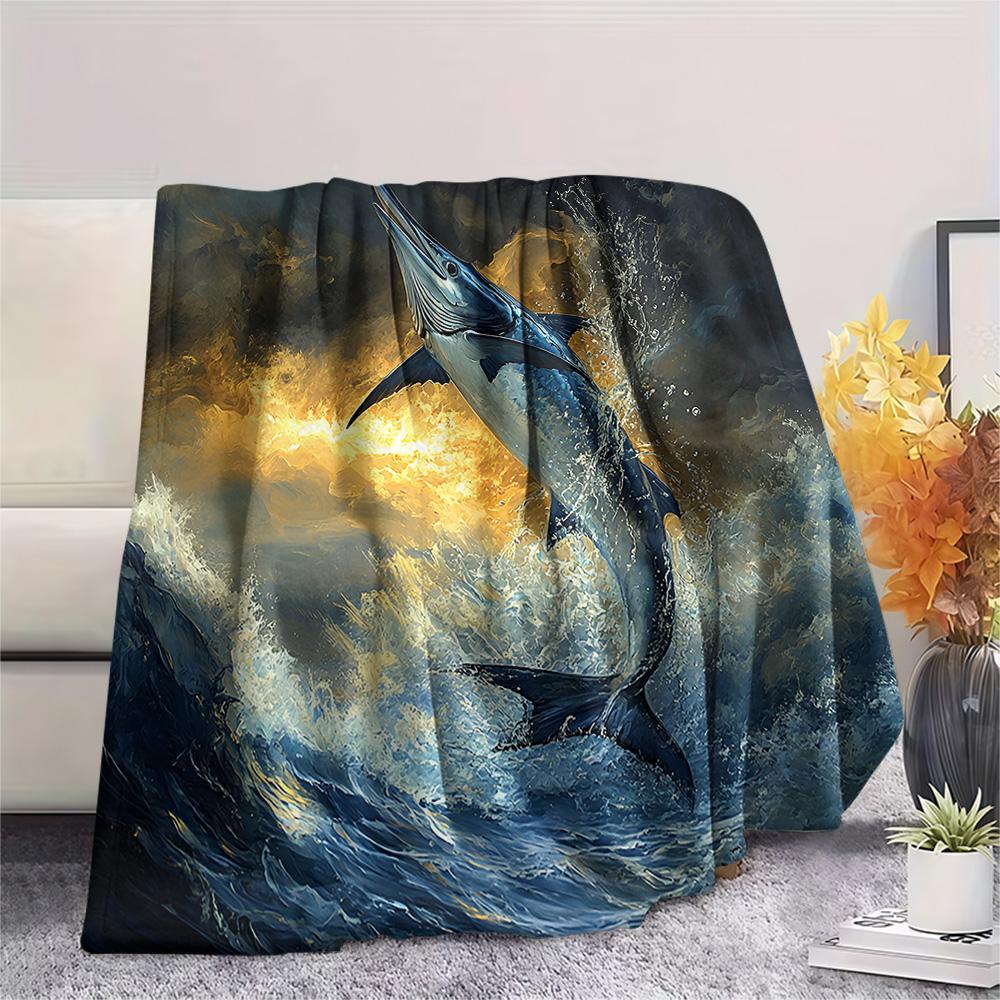 Tuna Print Flannel Blanket, High quality Comfortable for All Seasons, Home Decor, Warmth and Comfort, Perfect for Christmas Gifts 80cm x 120cm
Tuna Print Flannel Blanket, High quality Comfortable for All Seasons, Home Decor, Warmth and Comfort, Perfect for Christmas Gifts 80cm x 120cm
